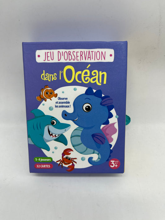 Jeu  de société Jeu d’observation Modèle dans l’océan ses 32 cartes !  Jeu de concentration rapidité  et observation Neuf