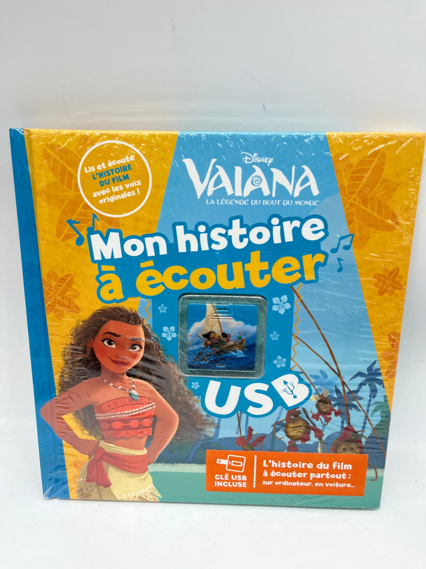 Livre Sonore Princesse Vaiana mon histoire à écouter avec sa clé usb Lis et écoute l’histoire du film neuf sous blister