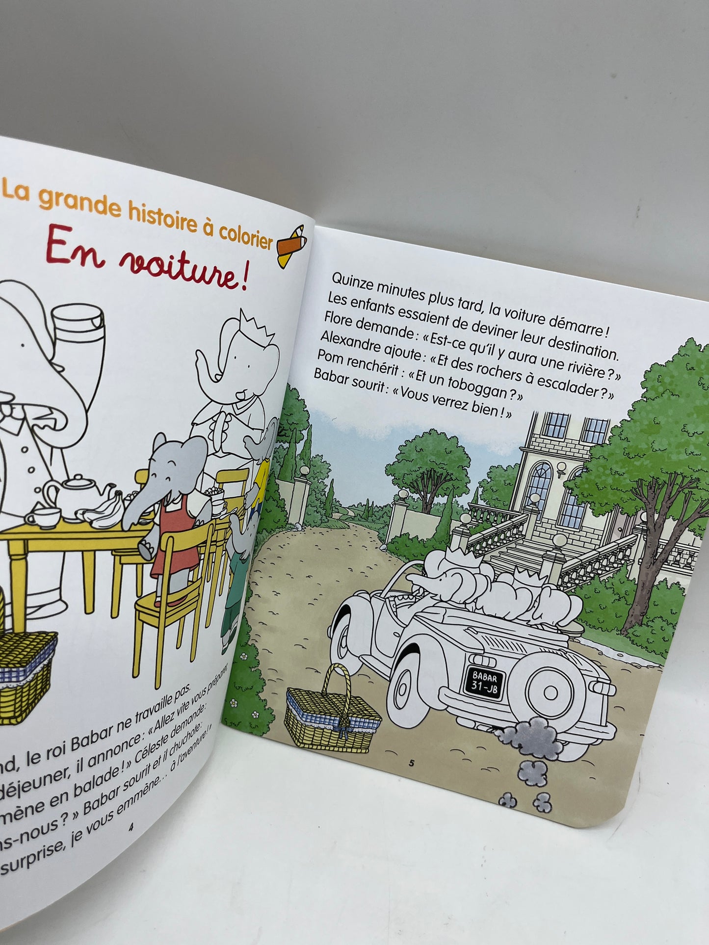 Livre d’activité magazine Babar spécial coloriage jeux de printemps gommettes avec ses crayons de couleurs activités histoires neuf !