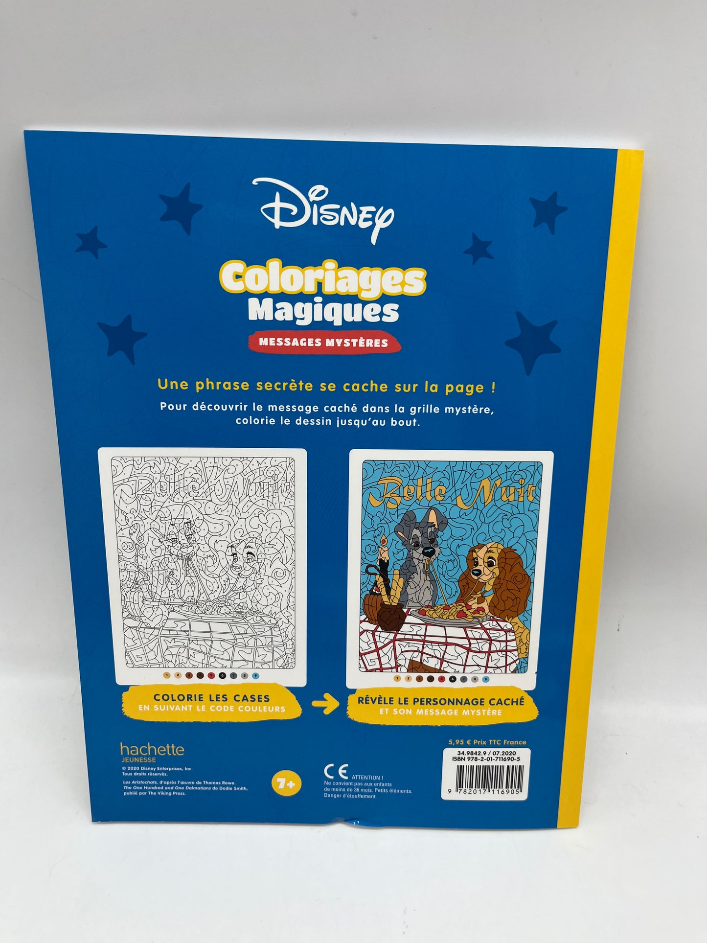 Livre d’activités les ateliers Coloriages magique  à colorier Disney tes héros préférés modèle message caché Neuf