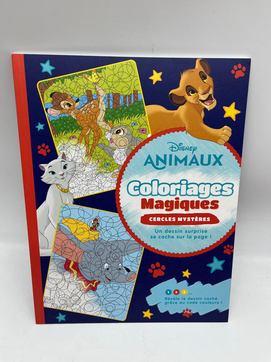 Livre d’activités les ateliers Coloriages magique  à colorier Disney tes héros préférés modèle cercle mystère Neuf