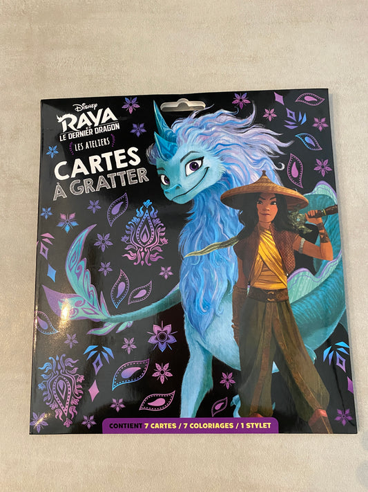 Pack cartes à gratter disney princesse Raya le dernier dragon Neuf