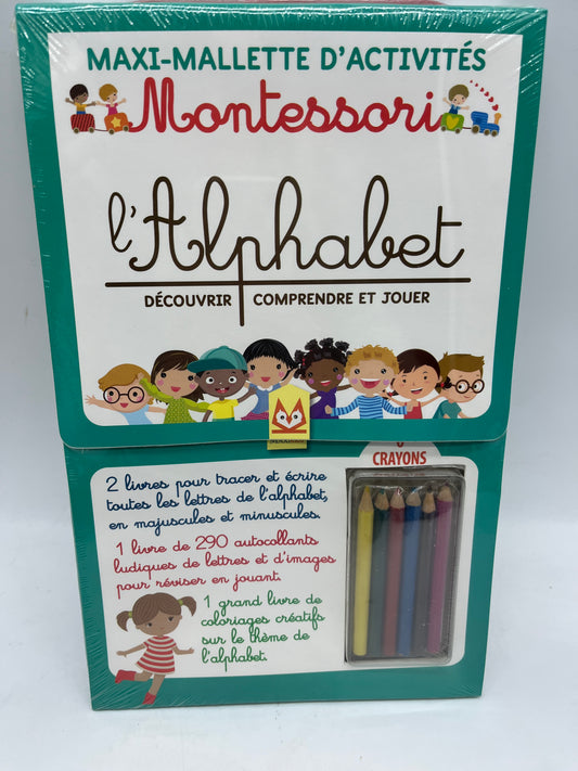 Maxi Mallette d’activités Montessori thème l’alphabet Neuf sous blister