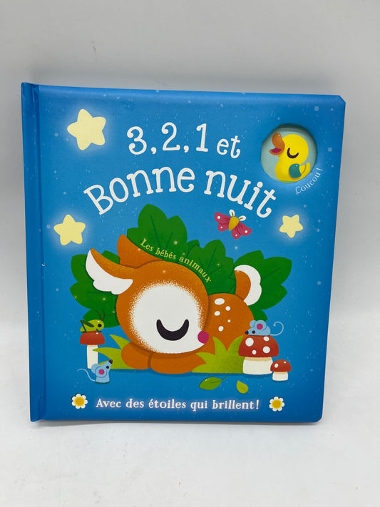 livre histoire pour le 3/2/1 et bonne nuit thème les bébés animaux Neuf