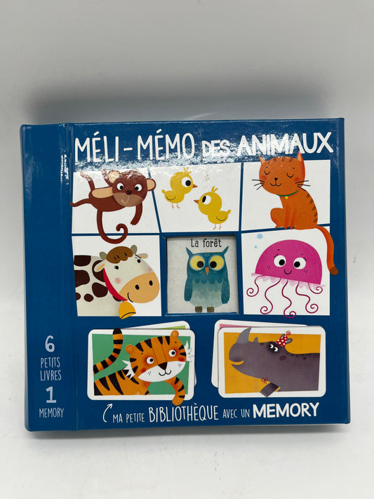 Coffre Méli-Melo des animaux  Ma petite bibliothèque et mon mémory