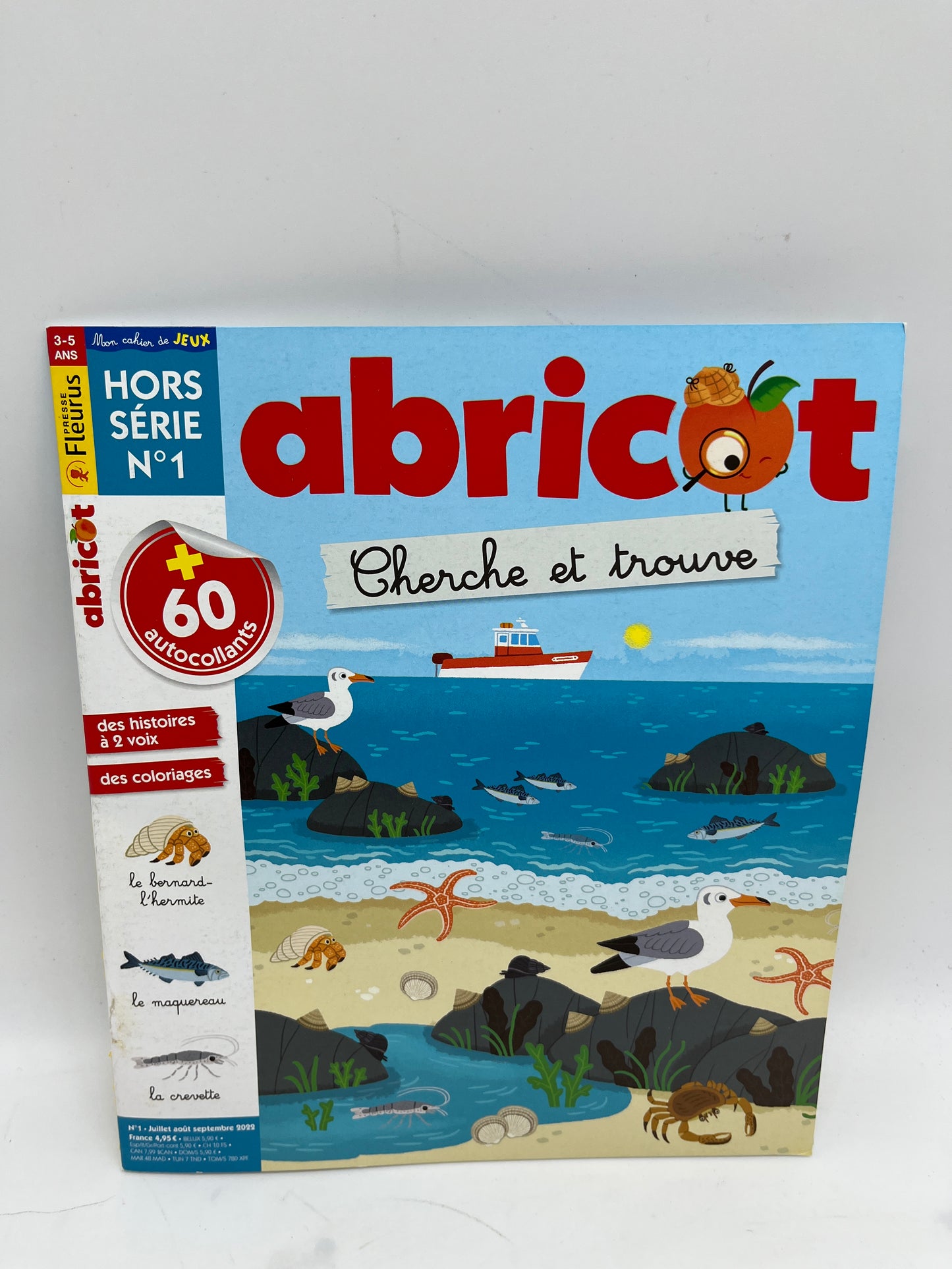 Livre d’activité Abricot Spécial Cherche et trouve modèle Hors serie  thème à la mer Neuf