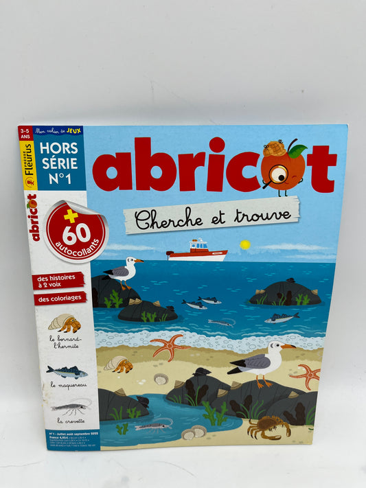 Livre d’activité Abricot Spécial Cherche et trouve modèle Hors serie  thème à la mer Neuf