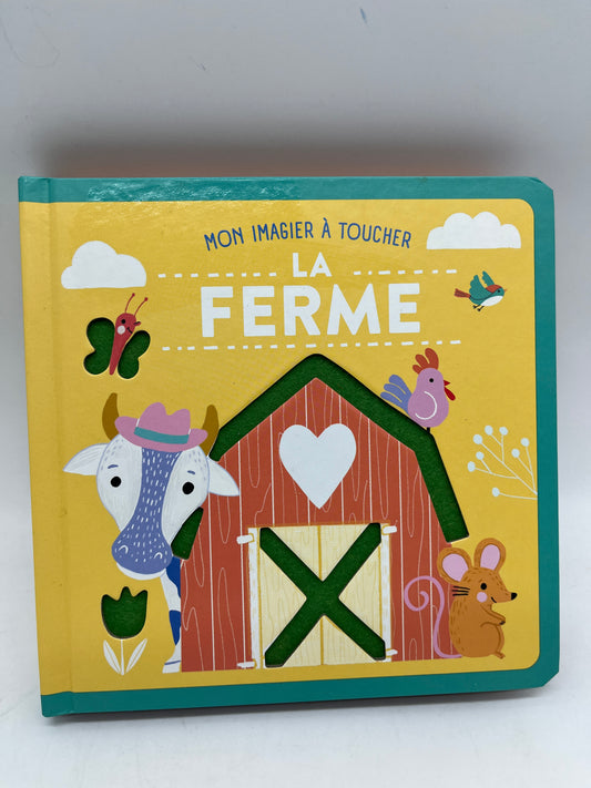 Livre Mon imagier à toucher Thème à la ferme Neuf