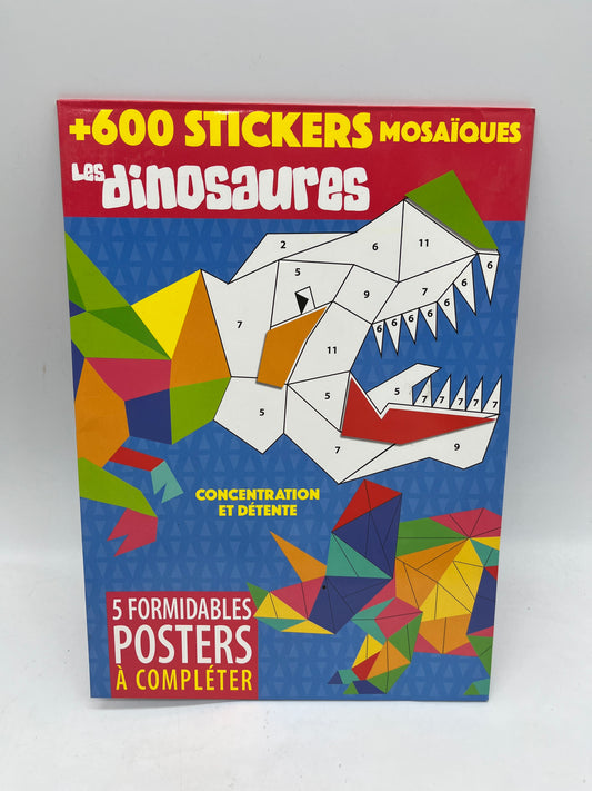 pack d’activités Jeux   600 autocollants Mosaïque Special dino Neuf