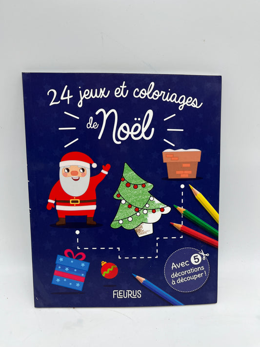 Livre de Noël 24 jeux et coloriages spécial Noël