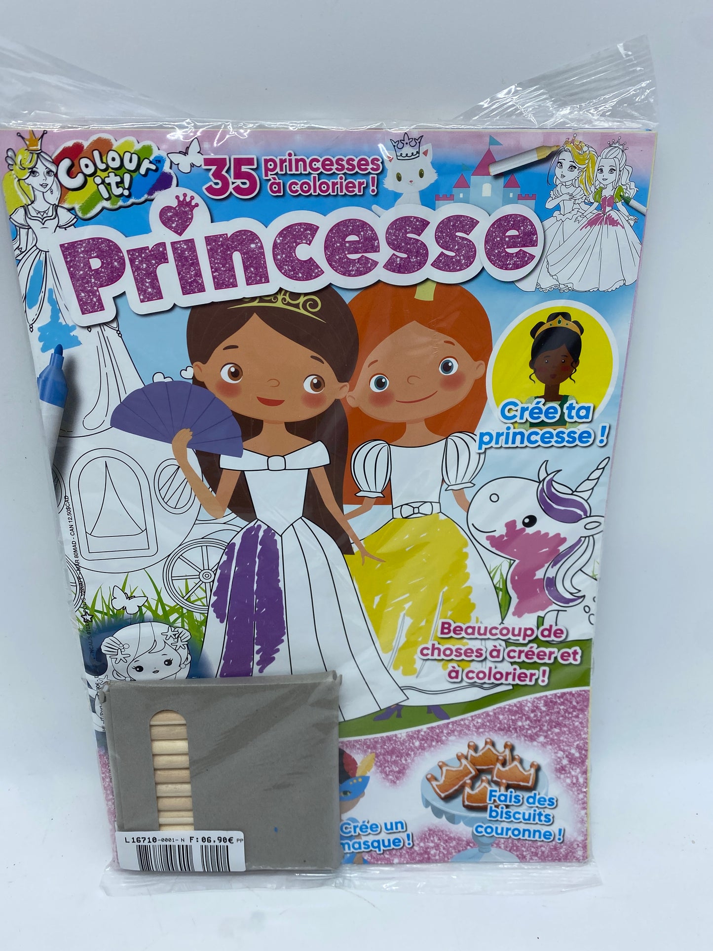 Livre d’activité Magazine les petites princesses jeu et coloriage avec ses crayons de couleurs en cadeau  Neuf