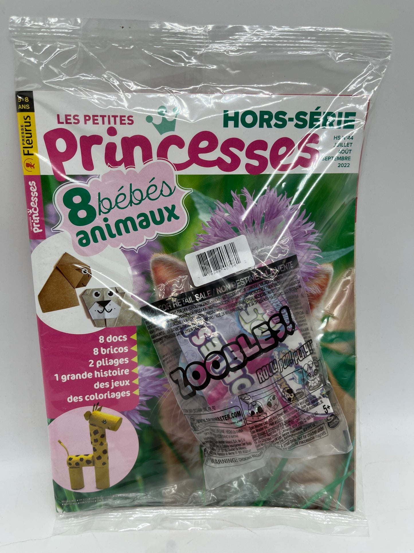 Livre d’activité magazine Les petites princesses avec sa figurine Zooble hors série  Neuf