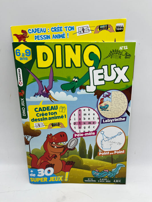 Livre d’activité magazines Jeux Dino 6 à 9 ans   Neuf