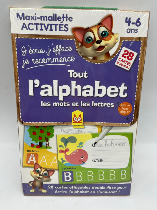 Maxi Mallette d’activités 4-6 ans  thème l’alphabet Neuf sous blister