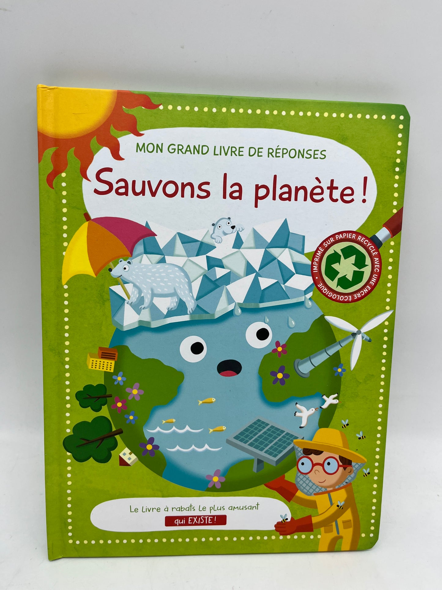 Livre Mon grand livre de questions réponses avec rabats Thème Sauvons la planète Neuf