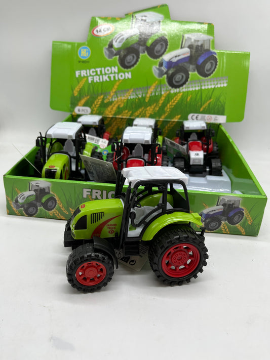 Jouet Véhicule engin agricole Tracteur à friction 14 cm Neuf