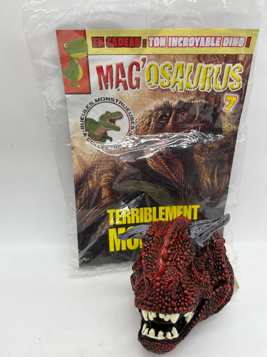 Livre d’activité Magazine Special Dinosaures  Mag’osaurus avec tête de dino marionnette Neuf