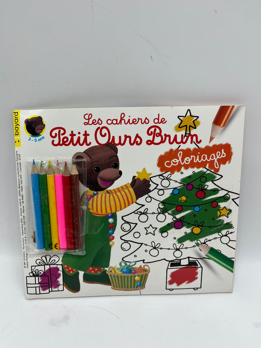 Livre d’activité magazine Les cahiers de Petit Ours Brun  special Noël Neuf !