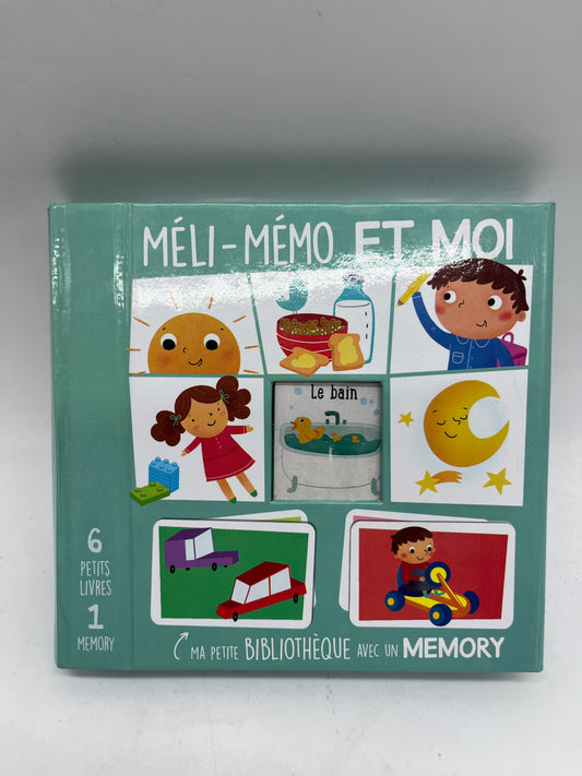 Coffre Méli-Melo et moi Ma petite bibliothèque et mon mémory