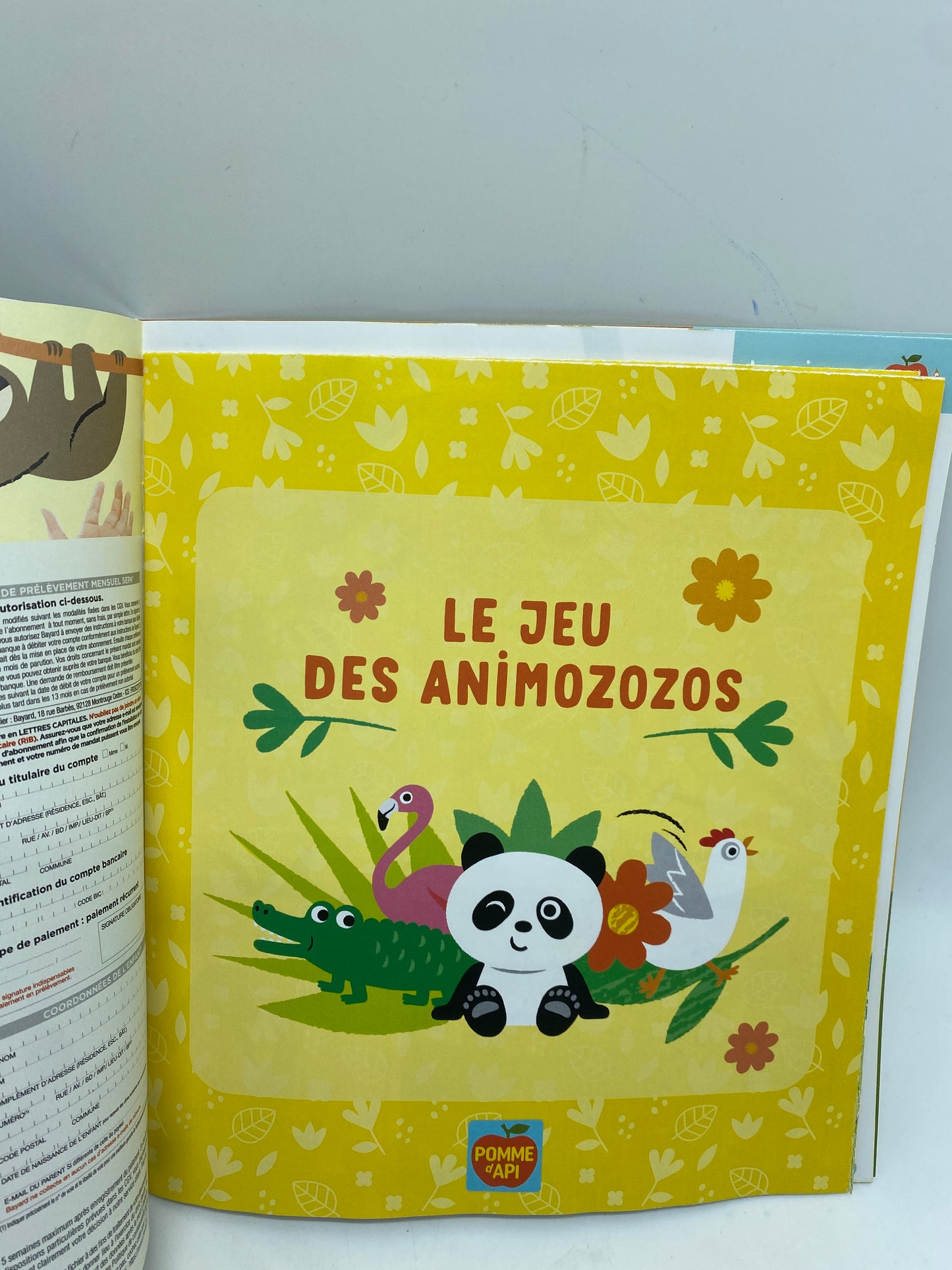 Livre d’activité Magazine Pomme d’api nouvelle formule avec un jeu géant neuf !