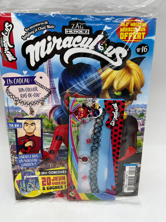 livre d’activité Magazine Miraculous avec son collier Neuf !