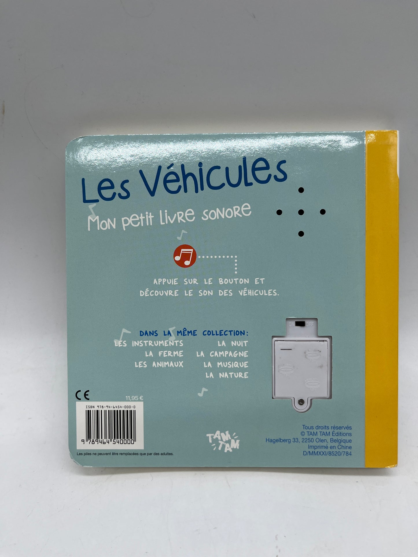 Livre Sonore Mon petit livre sonore thème les véhicules  ! Neuf édition Tam tam Jeunesse