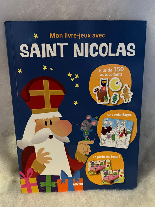 Mon livre jeux livre d’activité Saint Nicolas edition Auzou Neuf !