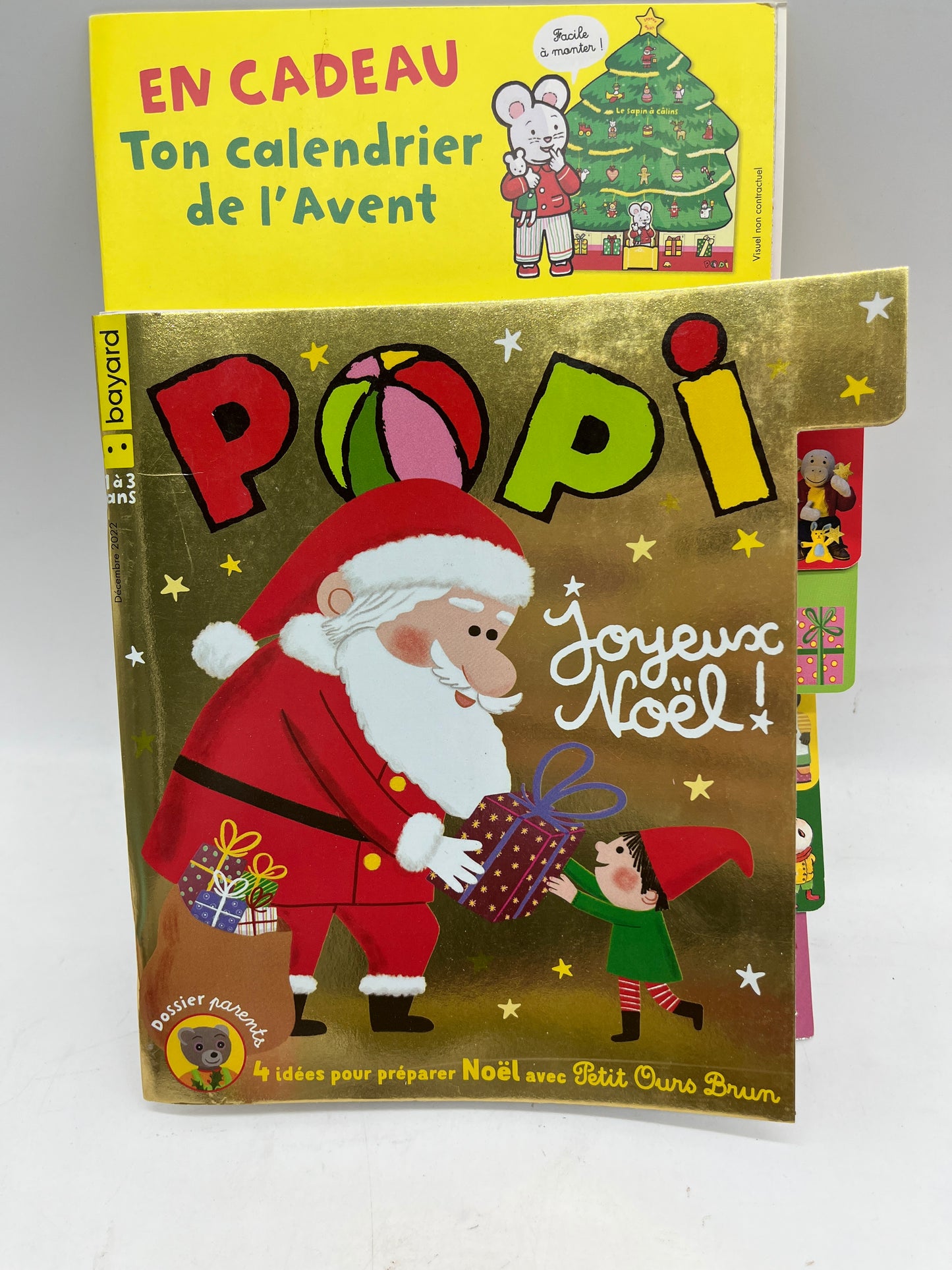 Livre d’activité magazine POPI Thème Noël avec son calendrier de l’avent Neuf