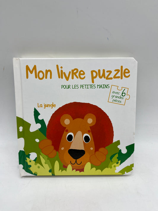 livre Puzzle  tout cartonner  thème A la jungle Neuf