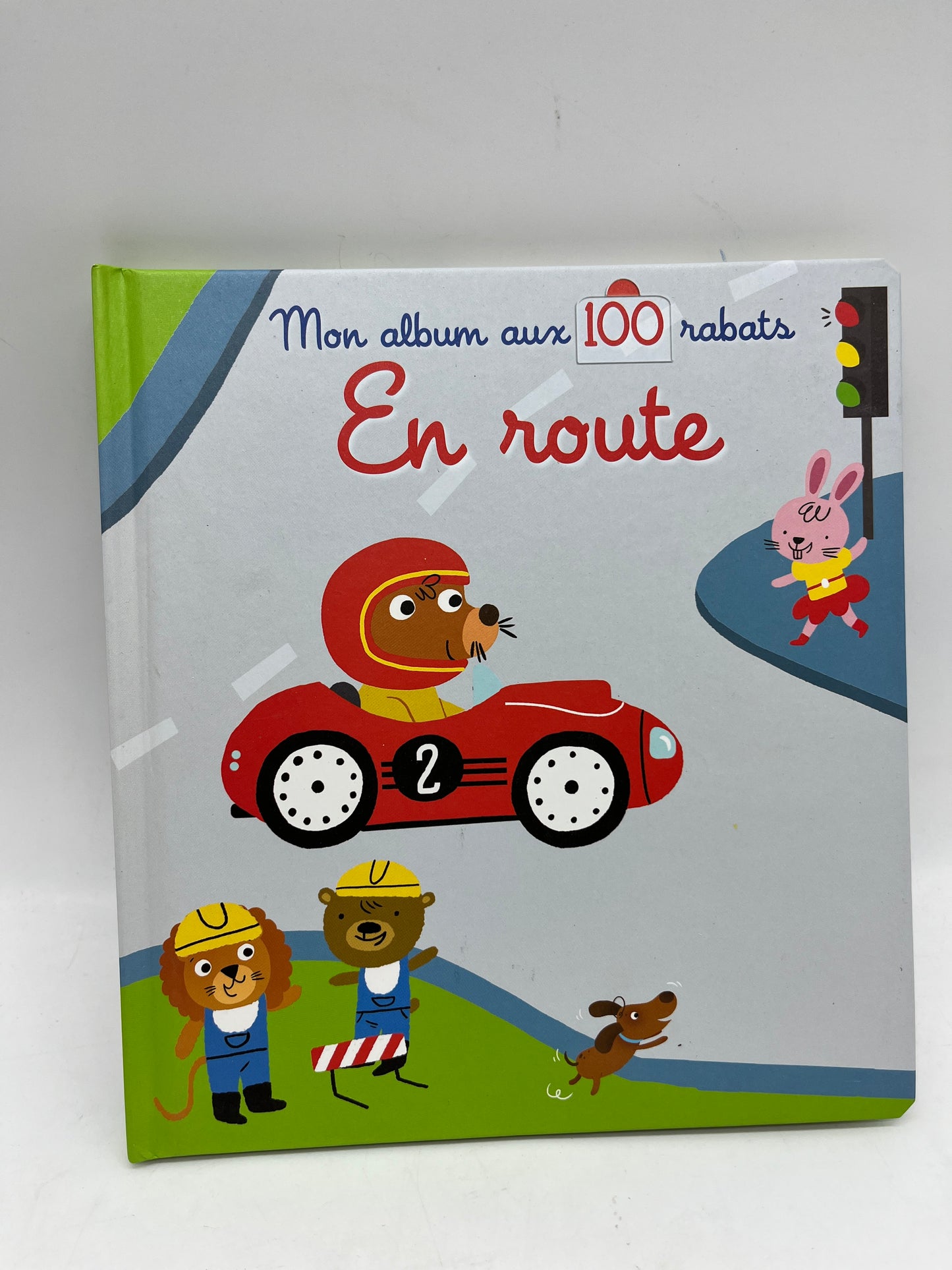 livre Cherche et trouve à  Rabats Ludique Mon album avec 100 rabats  thème  En route Neuf