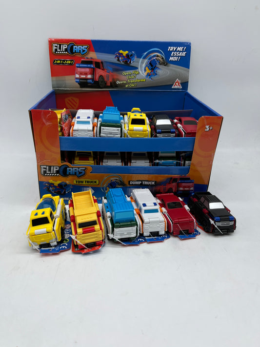 Lot de 6 voitures transformable Flips Cars 2 en 1 Neuf Pack Collection complète