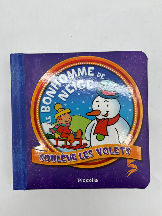 Mini Livre à rabat surprise Le bonhomme de neige tout cartonné  Neuf !