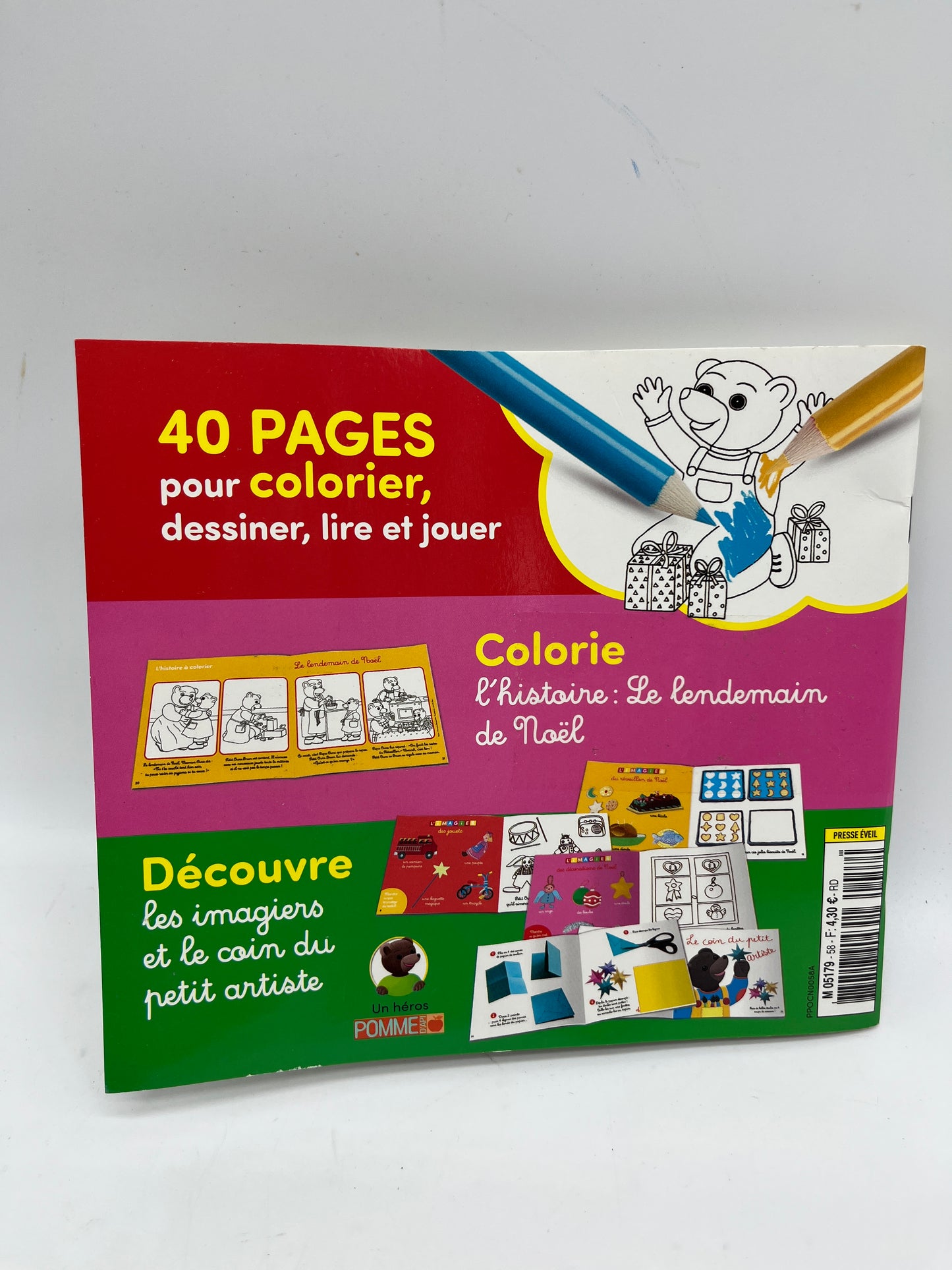 Livre d’activité magazine Les cahiers de Petit Ours Brun  special Noël Neuf !