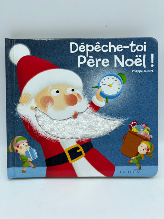 livre à toucher Dépêche toi Père Noël édition larousse Neuf