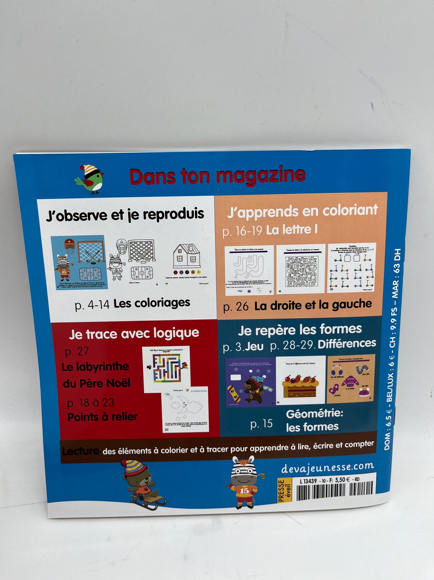 Livre activité magazines Coloritout Special hiver numéro 10