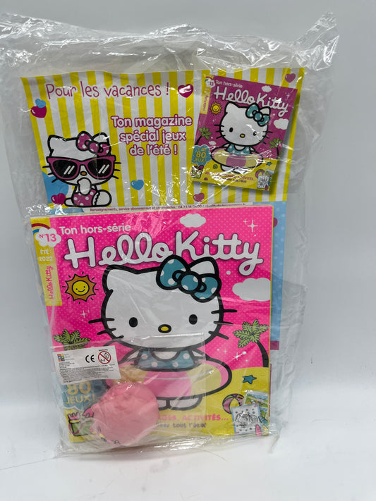 Livre d’activité Magazine Hello kitty avec sa figurine squishy Neuf sous blister