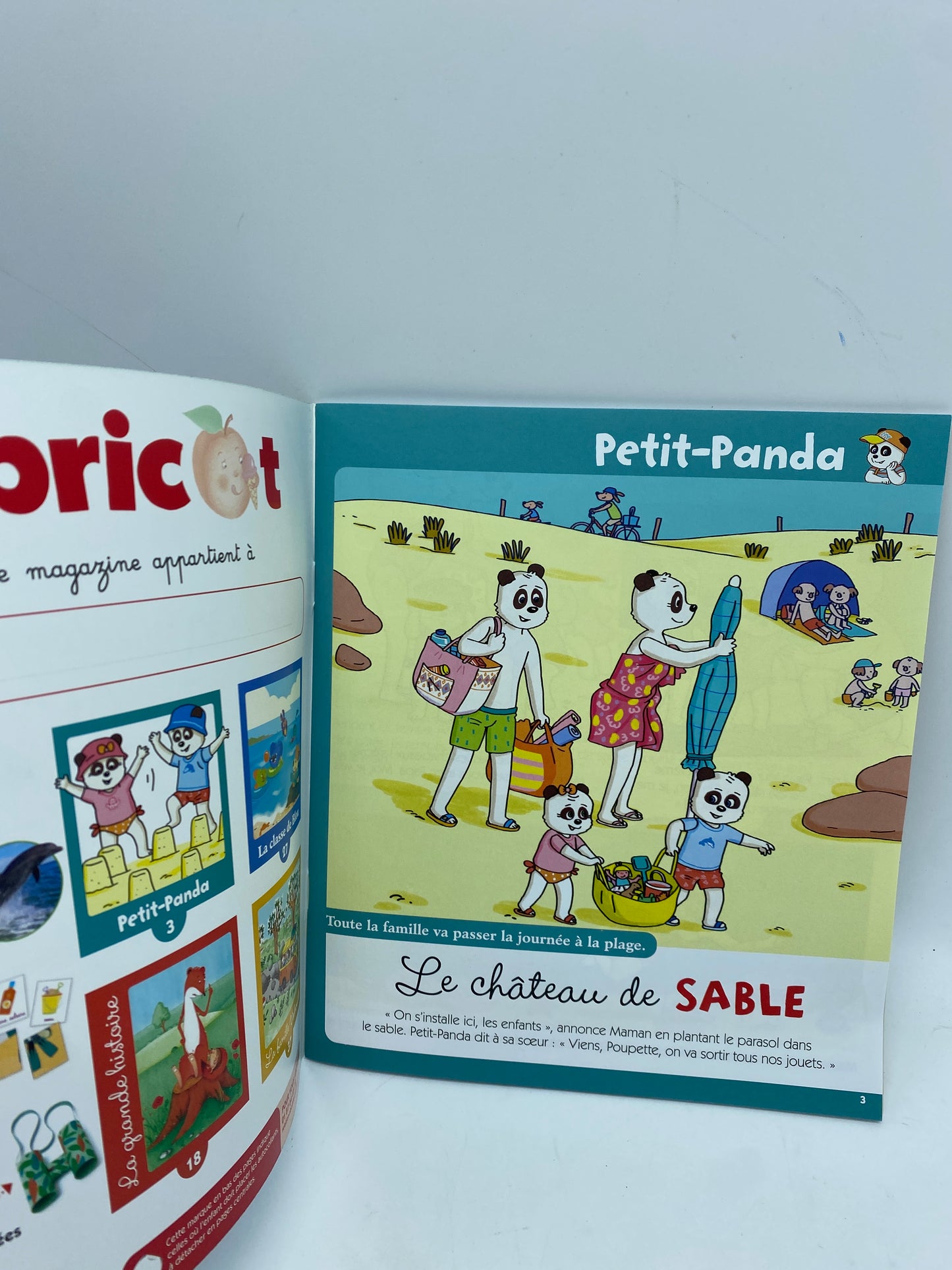 Livre d’activité Magazine Abricot modèle Vive la baignade Avec ses 45 stickers Spécial Maternelle  !