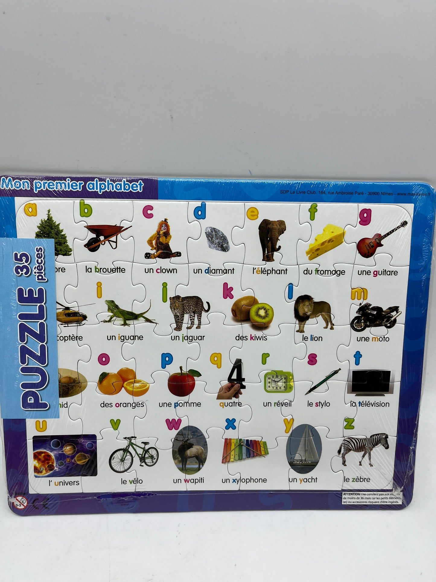 Puzzle de 35 pièces Mon premier Alphabet Neuf sous blister