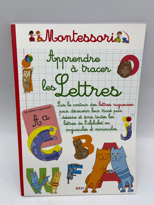 livre d’activité exercice Montessori thème l’alphabet Neuf