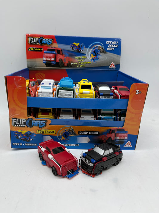 Lot de 2 voitures transformable Flips Cars 2 en 1 Neuf Pack Rouge et noir