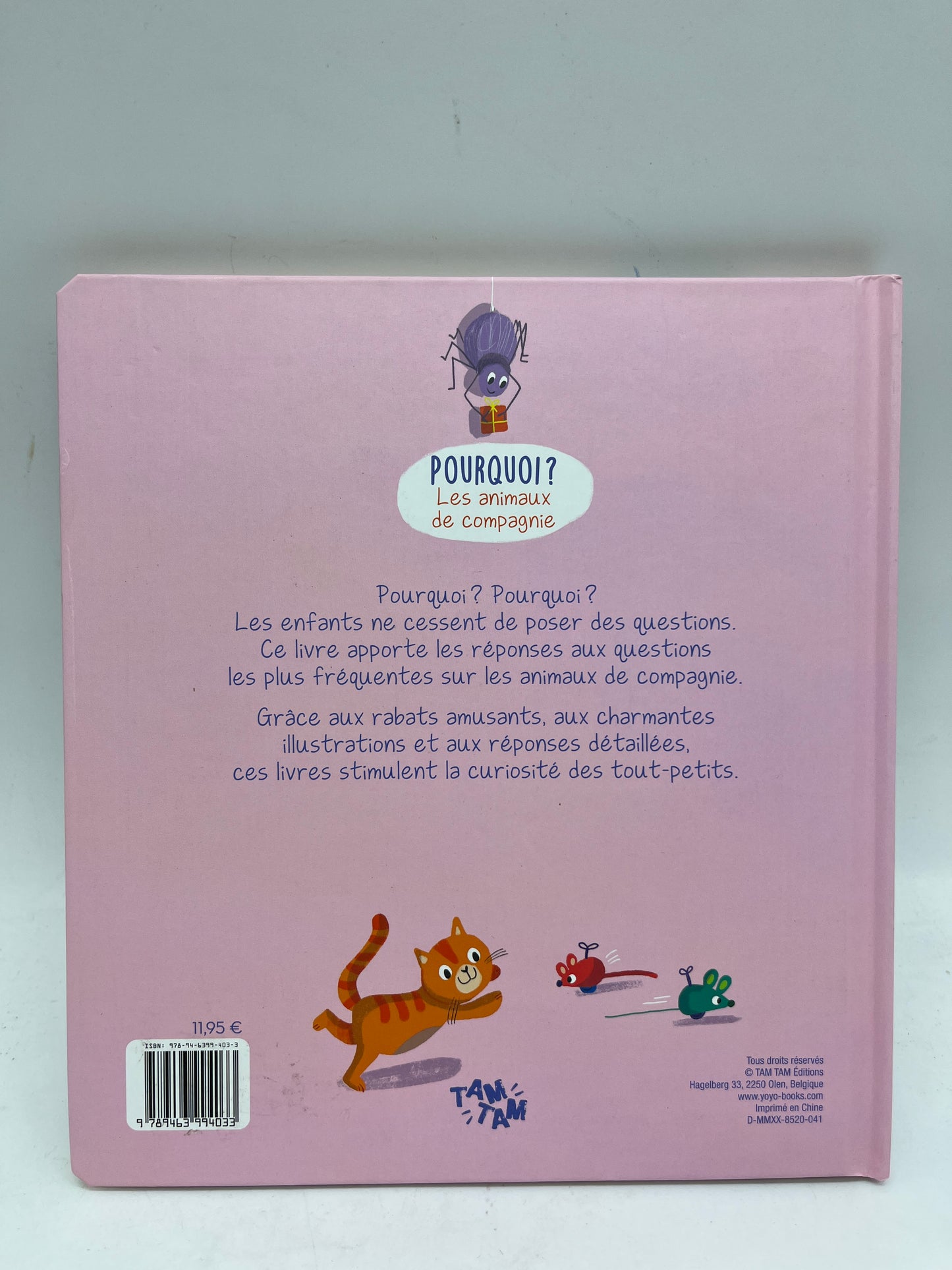 Livre Pourquoi ? Thème les animaux de compagnie livre question réponses avec plus de 30 rabats Neuf