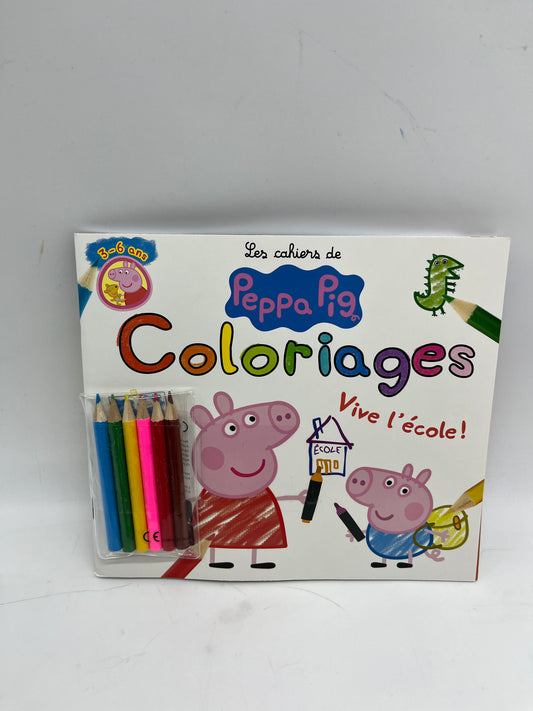 Livre d’activité magazines Peppa pig Vive l’école   Neuf