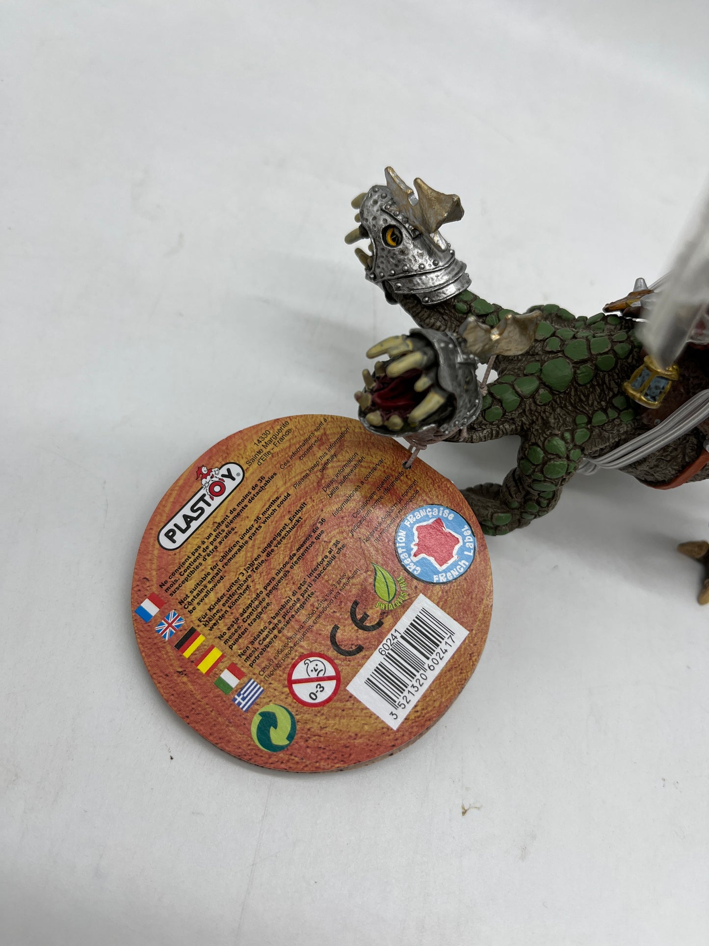 Figurine Plastoy Dragon à deux têtes avec chevaliers Neuf avec étiquette