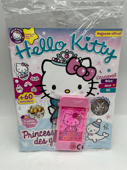 Livre d’activité Magazine Hello kitty avec son téléphone portable Neuf sous blister