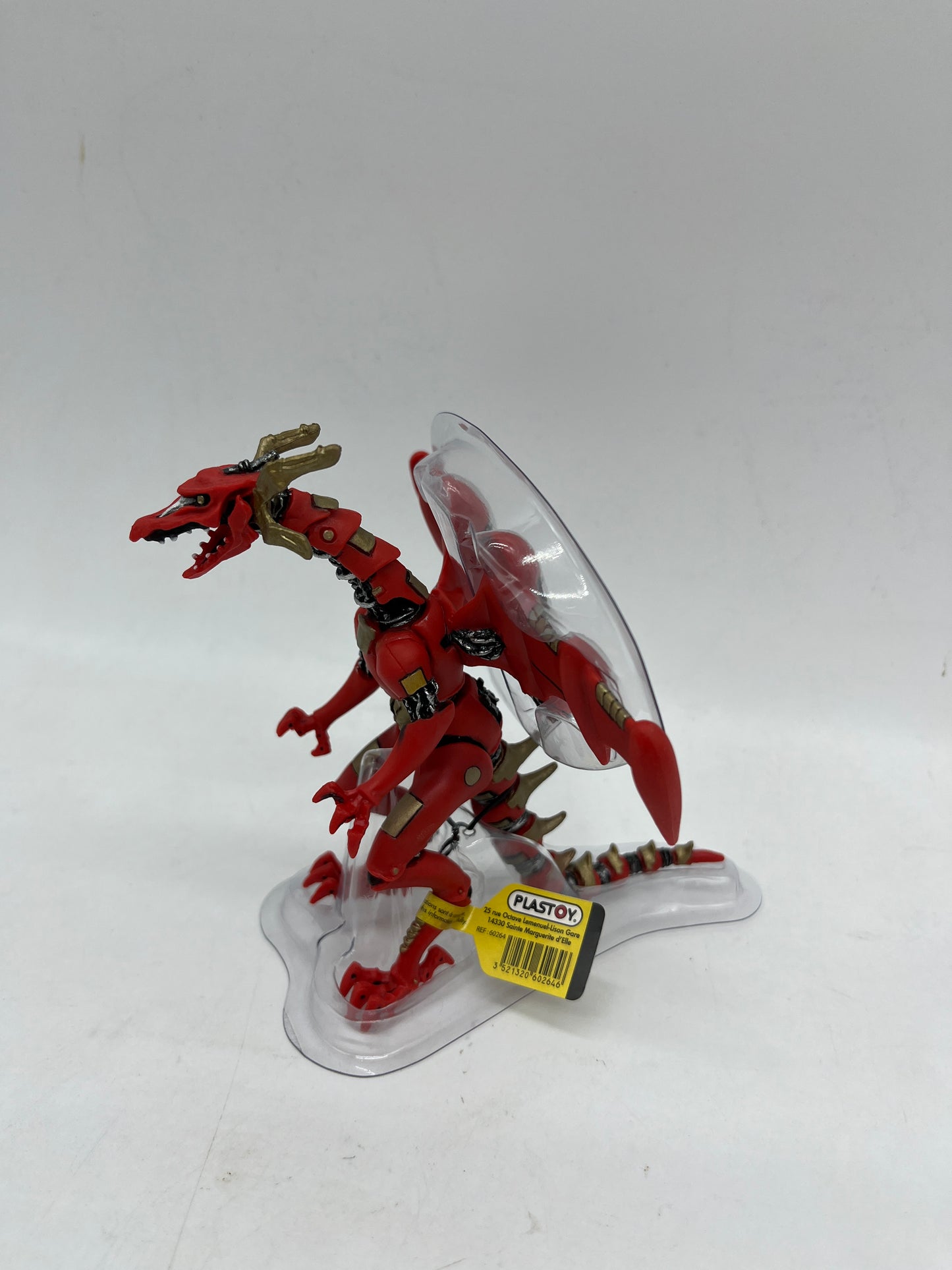 Figurine Plastoy Dragon Rouge du futur Neuf avec étiquette