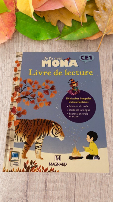 Livre Je lis avec Mona Niveau CE1 livre de la lecture Edition Magnard edition